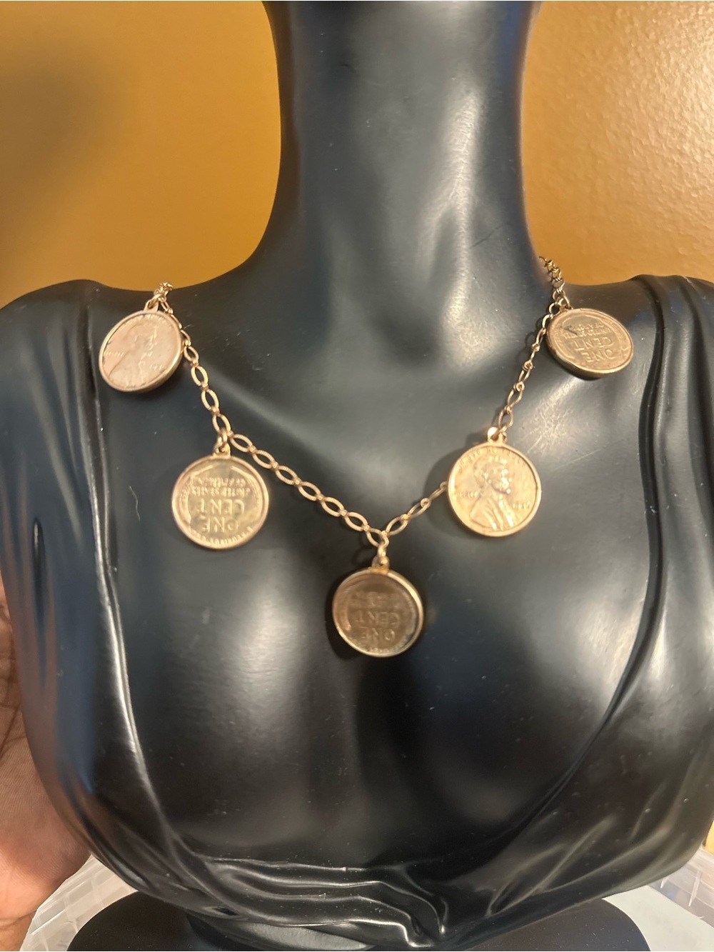 Gold-Tone Coin Charm Necklace - Women Jewelry